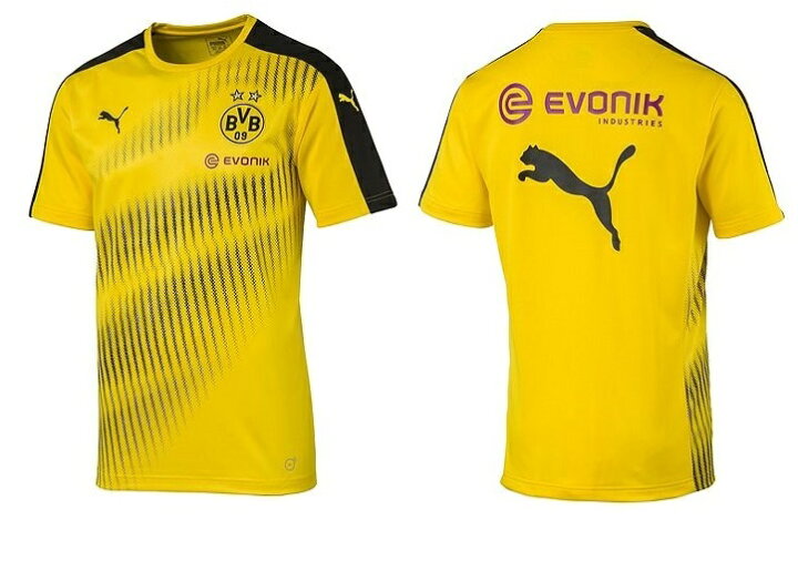 楽天市場 プーマ 17 Puma 01 Pkt ボルシア ドルトムント Bvb スタジアム ジャージー スポンサーロゴ プラクティス シャツ スミタスポーツ楽天市場店