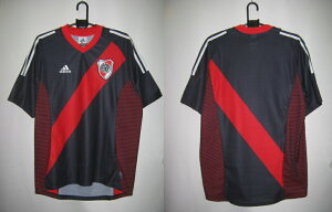 アディダス 74565-298569 2002-03 リバー プレート アウェイ レプリカ ゲーム シャツ 半袖