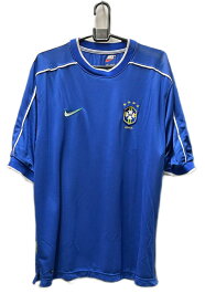 ナイキ　1998-99　nike-152577-493　ブラジル　アウェイ　ゲーム　シャツ　半袖