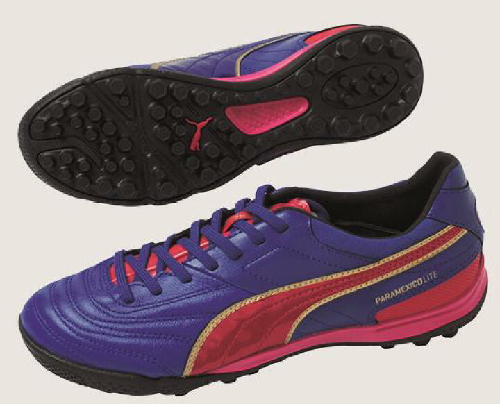 楽天市場 プーマ パラメヒコ ライト 15 Tt 04 クレマチス ブルー アザレア ブラック チーム ゴールド サッカー トレーニング シューズ 10 000 カンガルー レザー サッカー トレーニング シューズ フットサル 人工芝 スミタスポーツ楽天市場店