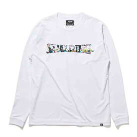 スポルディング SMT22117 ロングスリーブTシャツ デジタルノイズロゴ ホワイト(WH)