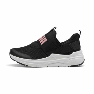 v[} PMJ-402831-03 03 SOFTRIDE C[h2 EASE IN JR (03)PUMA Black-Pinkscape-PUMA White YEjZbNX