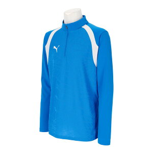 �v�[�} PMJ-660973-02 02 teamFINAL26 Training 1/4 Zip Top (02)Electro Royal-PUMA White-PUMA White �����Y�E���j�Z�b�N�X