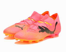 プーマ　フューチャー 7 アルティメット HG/AG　107702-03　Sunset Glow-PUMA Black-Sun Stream　サッカー　スパイク　シューズ　箱潰れもしくは箱なしでお届けする場合がございます。