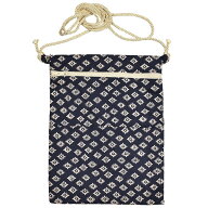 ＜メール便対象＞　東京江戸一　お祭りポシェット（縦長ポーチ）　ピンク菊　【受注生産】出荷まで10日間…