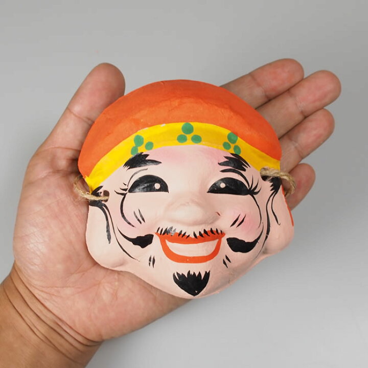 楽天市場】＜あす楽対応＞ お祭り用品 髪飾り用ミニお面（紙製 