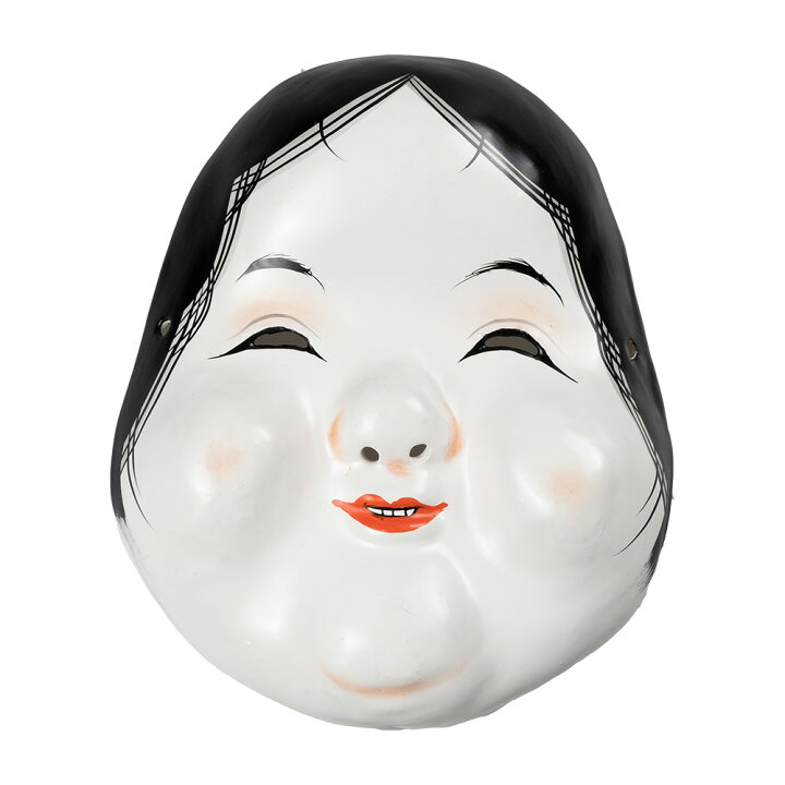楽天市場】高級お面 子供用 岡目（おかめ） 張子製（紙製） [ お面 