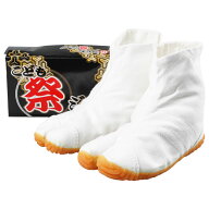 お祭り用品の定番　丸五　こども祭ジョグ地下足袋　白13.0cm〜24.0cm　子供用　[ 祭り足袋 地下足袋 エア…