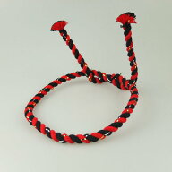 ＜メール便対象＞お祭り用品　完成型ねじりはちまき　大人用　赤黒（ラメ入り）　中太サイズ（直径約12mm…