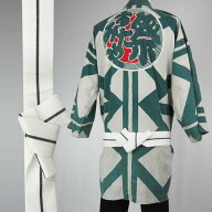 ワンタッチ平ぐけ帯　（幅：約6cm）　一本どっこ　白色　[ 祭り 衣装 大人 祭り 帯 角帯 ワンタッチ 男 …