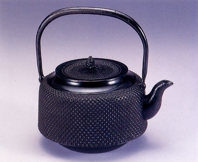 未使用品 南部鉄器 鉄瓶 平万代屋アラレ 伝統工芸 茶道具-