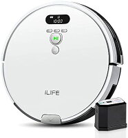 ILIFE アイライフ V3s Pro ロボット掃除機 ブラシレス吸引口 掃除ロボット 強力吸引 予約設定 髪の毛/ペットの毛に効果 ワンタッチ起動 三つの掃除モード 超薄型 静音設計 自動掃除機 自動充電 落下防止 衝突防止 リモコン付き
