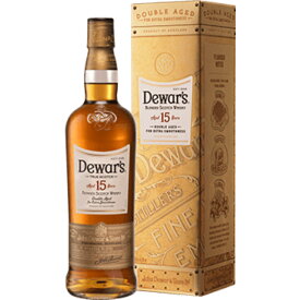送料無料 デュワーズ 15年 700ml箱入り ハイボール ウイスキー スコッチ プレミアム 贅沢 こだわり ウイスキー初心者 爽快な味わい ソーダ 甘く 華やか なめらか ストレート いろいろ 奇麗な箱 高級 贈り物 合う