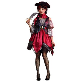 ＼楽天スーパーSALE／ハロウィン コスプレ 海賊風 コスチューム スペイン 海賊 クイーン 女の子 ハロウィン 仮装 衣装 キャラクター ワンピース 5点セット