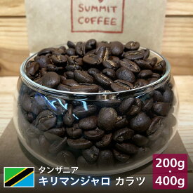 コーヒー豆 キリマンジャロ タンザニア カラツ農園｜シティ ロースト｜200g 400g 送料無料・ネコポス便｜愛媛・西予市 サミットコーヒー