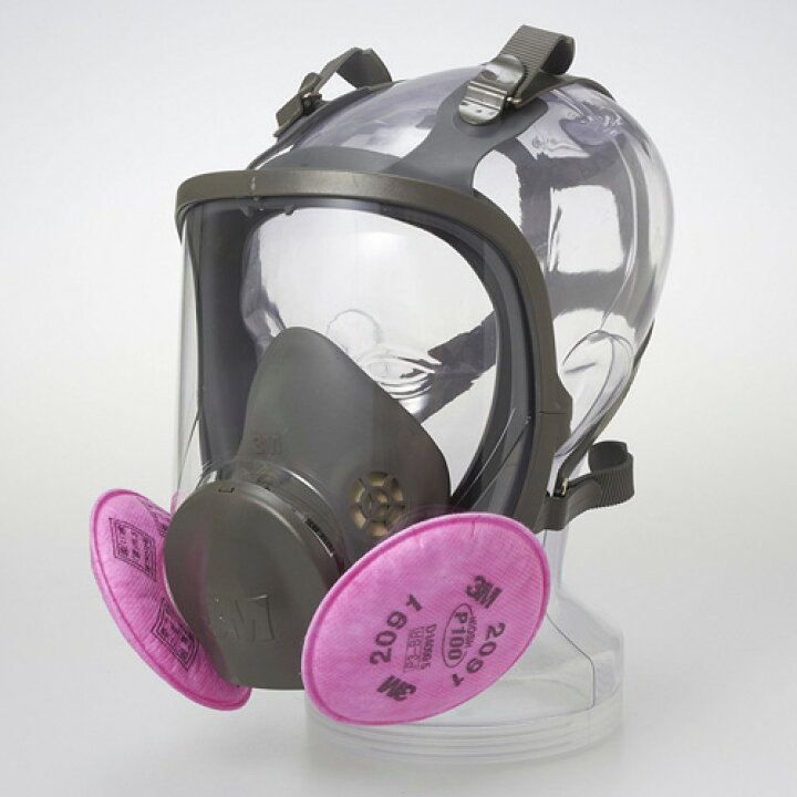 楽天市場】防塵マスク兼防毒マスク 3M(スリーエム) 6000F/2091-RL3全面 