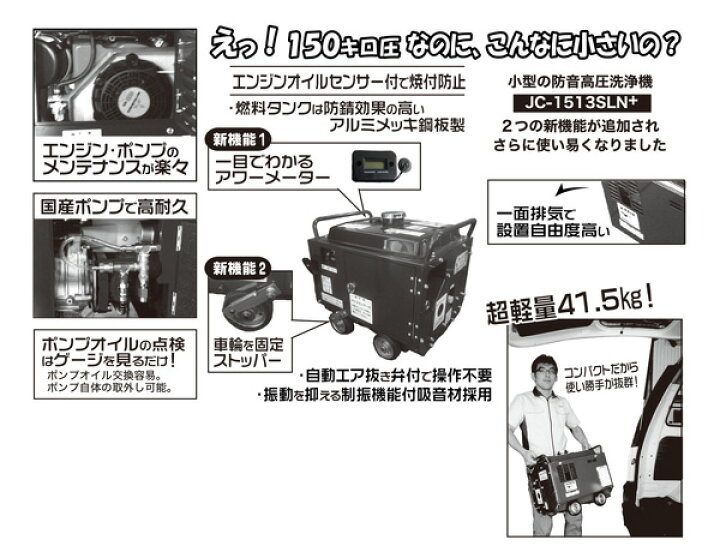 楽天市場】◇最安値に挑戦中◇ 精和産業 エンジン式高圧洗浄機 防音型 