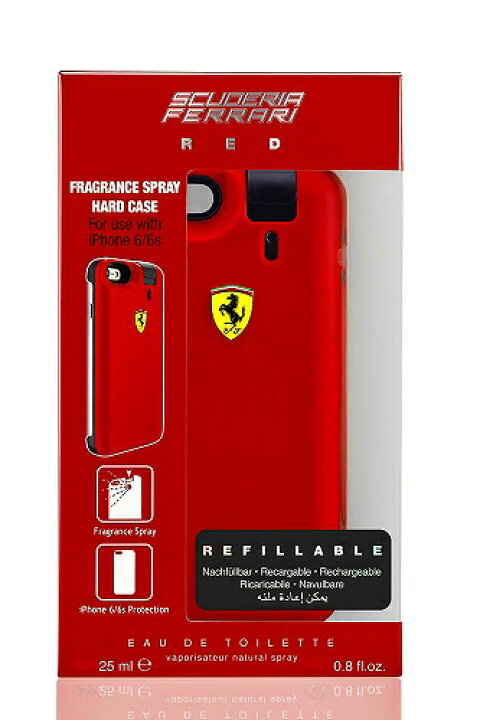 ◇処分価格!!【Ferrari】メンズ香水＆iPhone6ケース◇フェラーリ レッド オードトワレ EDT 25mlX2◇  香水通販スモルマ