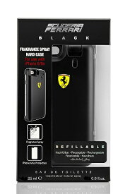 ◆処分価格!!【Ferrari】メンズ香水＆iPhone6ケース◆フェラーリ ブラック オードトワレ EDT 25mlX2◆