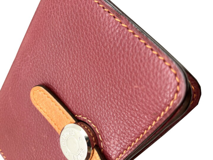 楽天市場】【中古】HERMES エルメス ドゴン コインケース レザー 赤 