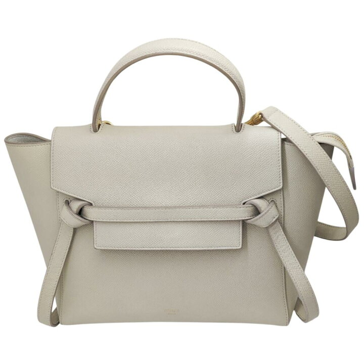 楽天市場】【中古】CELINE セリーヌ ベルトバッグ マイクロ レザー 