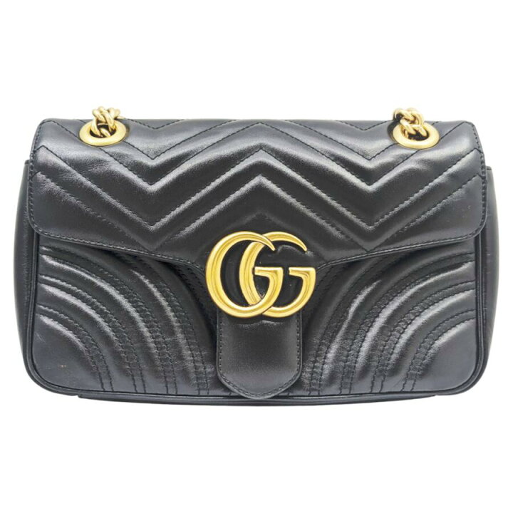 楽天市場】【中古】GUCCI グッチ GGマーモント チェーンショルダー 