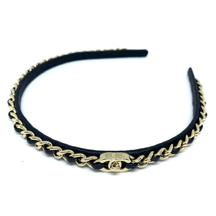 楽天市場】【中古】シャネル CHANEL カチューシャ ヘア アクセサリー 