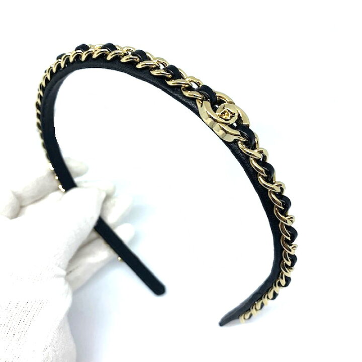 楽天市場】【中古】シャネル CHANEL カチューシャ ヘア アクセサリー 