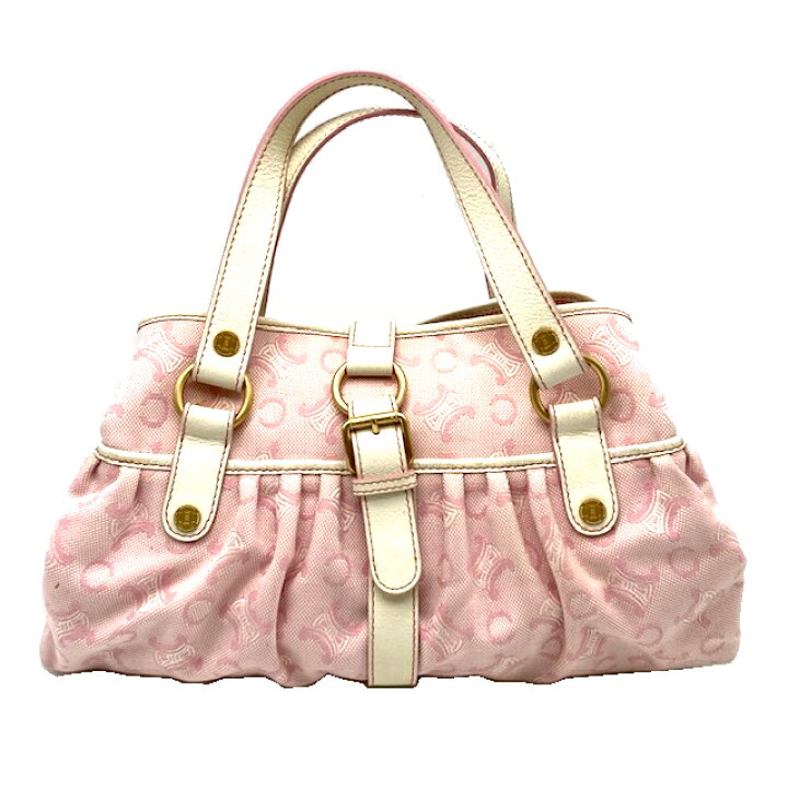 楽天市場】【中古】CELINE セリーヌ トートバッグ キャンバス ピンク 