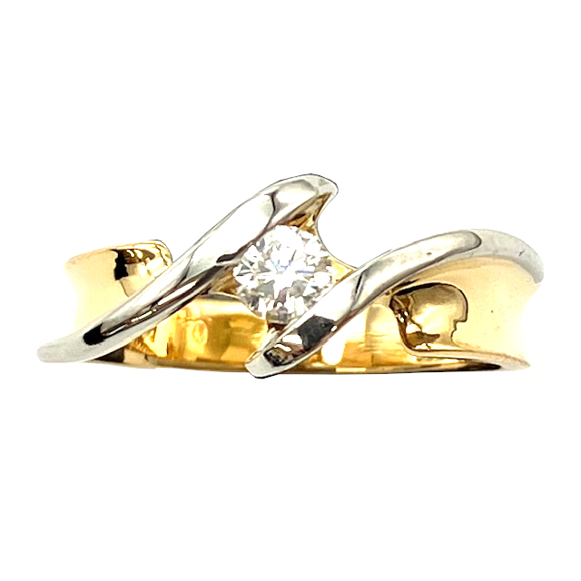 K18 Pt900　リング　ダイヤ 0.20ct 指輪　アクセサリー　ジュエリー　ダイヤモンド - 4