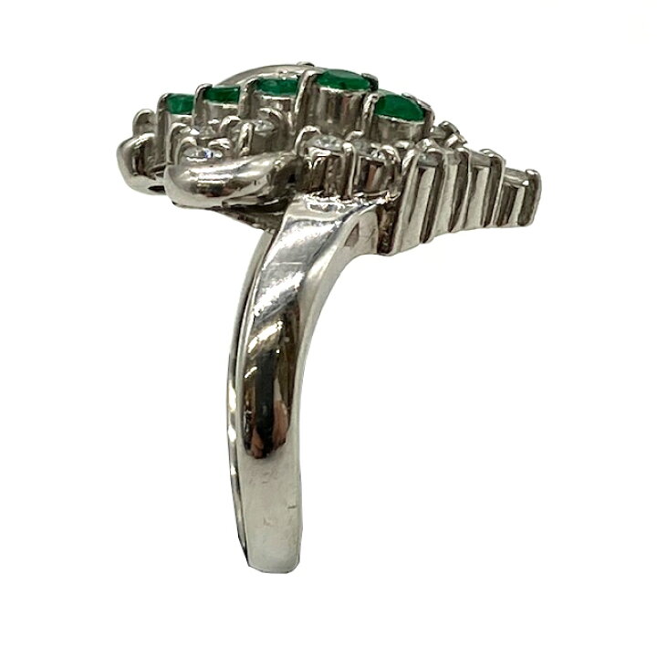 楽天市場】【中古】Pt900 リング エメラルド 0.68ct ダイヤ 0.32ct  