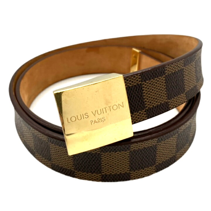 楽天市場】【中古】LOUIS VUITTON ルイヴィトン サンチュール キャレ  