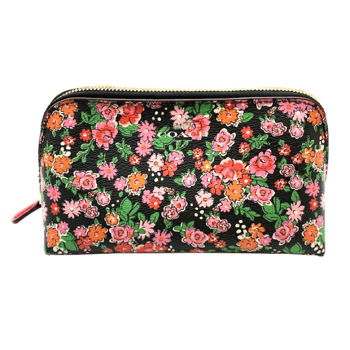 楽天市場】【中古】COACH コーチ 化粧ポーチ PVC フラワー 花柄  