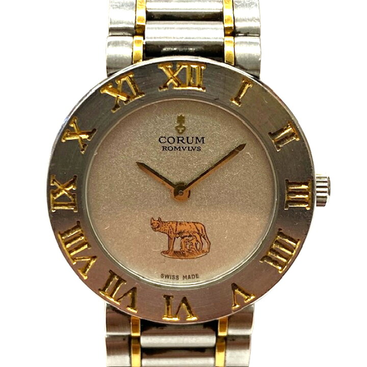 楽天市場】【中古】CORUM コルム ロムルス クォーツ コンビ 165  