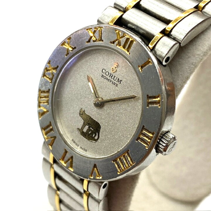 楽天市場】【中古】CORUM コルム ロムルス クォーツ コンビ 165  