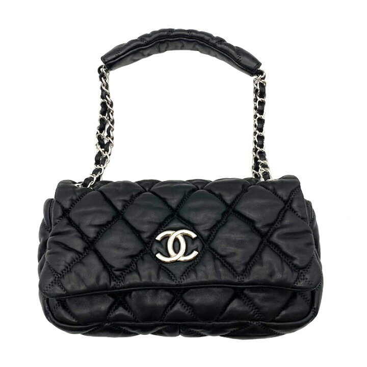 楽天市場】【中古】CHANEL シャネル バブルキルト チェーンショルダー  