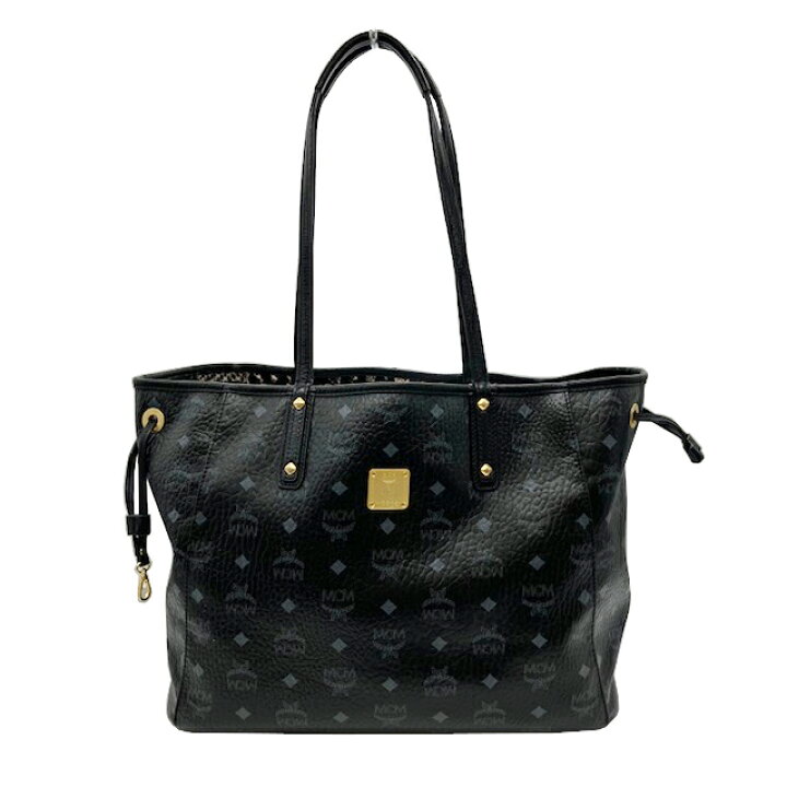 楽天市場】【中古】MCM エムシーエム トートバッグ レザー ブラック 