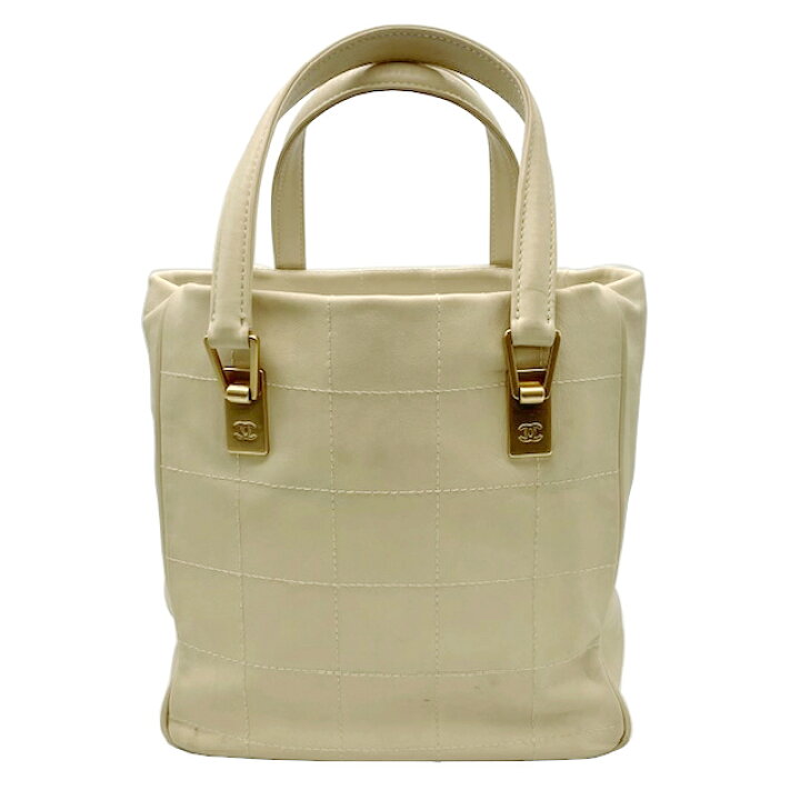 楽天市場】【中古】CHANEL シャネル チョコバー トートバッグ ゴールド 