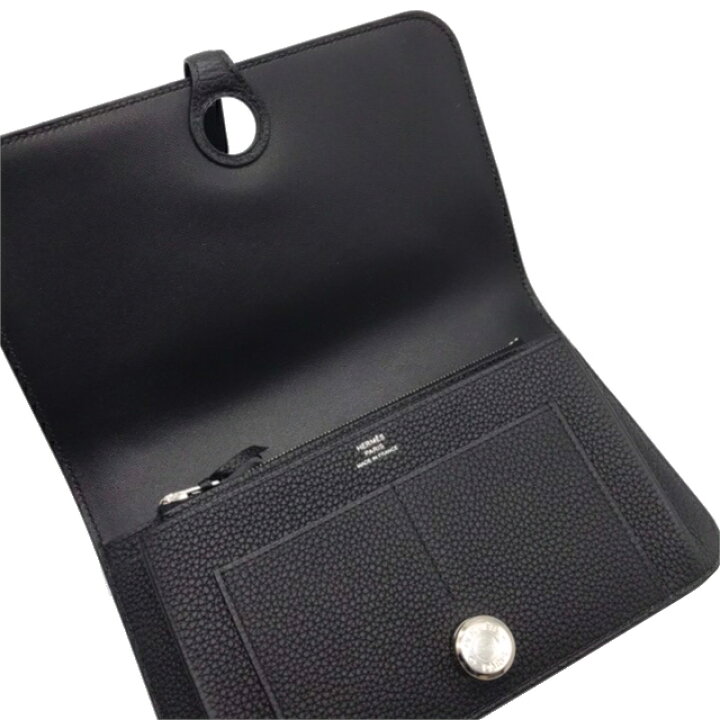 楽天市場 新品 Hermes エルメス ドゴンデュオ ドゴンgm 長財布 コインケース トゴ 黒 ブラック シルバー金具 Y刻印 年製 新品 メンズ レディース ブランドギャラリー千林店 Brandgallery 楽天市場店
