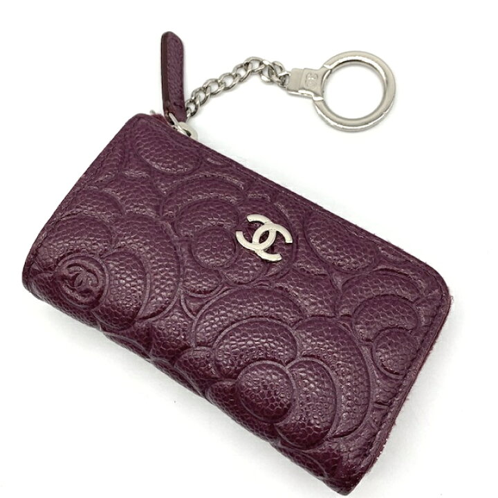 楽天市場】【中古】CHANEL シャネル カメリア キーリン付きコイン  
