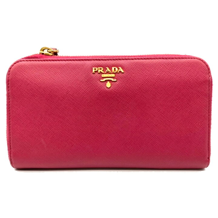 楽天市場】【中古】PRADA プラダ ラウンドファスナー長財布 