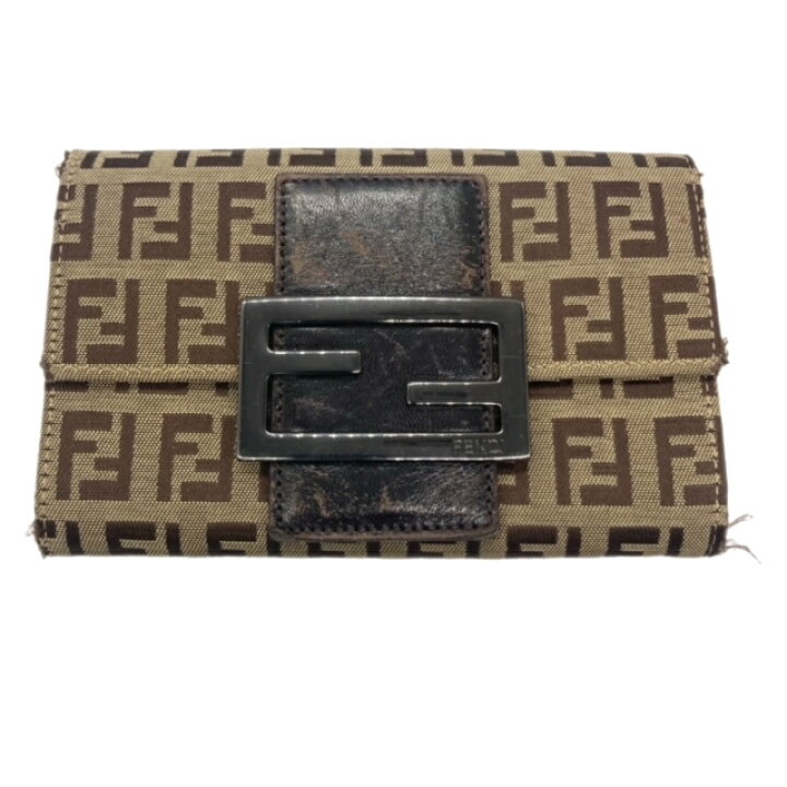 楽天市場】【中古】FENDI フェンディ 二つ折り財布 ズッキーノ 8M0036  
