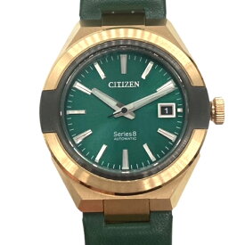 【中古】CITIZEN　シチズン　シリーズ8　NA1002-15W　腕時計　自動巻き　デイト　グリーン【ブランドギャラリー千林店】