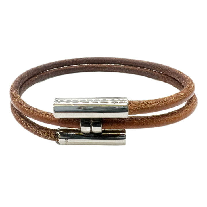 楽天市場】【中古】HERMES エルメス トゥルニ ブレスレット ブラウン  