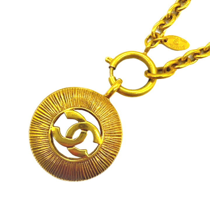 楽天市場】【中古】CHANEL シャネル ネックレス ヴィンテージ ココ 