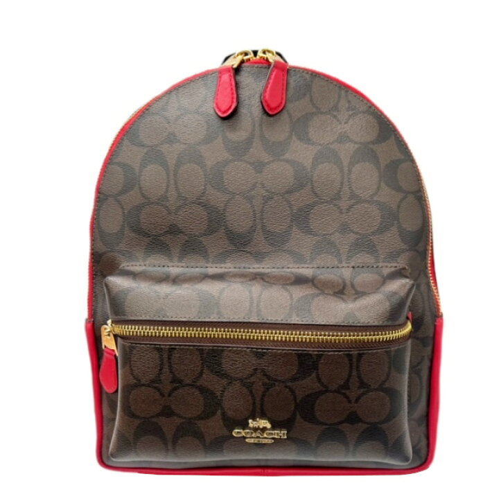 楽天市場】【中古】COACH コーチ バックパック シグネチャー ブラウン 