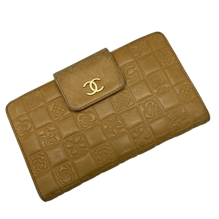 楽天市場】【中古】CHANEL シャネル アイコン ウォレット 二つ折り財布  