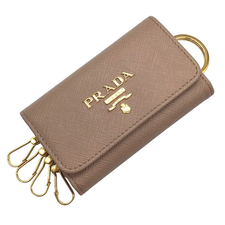 楽天市場】【未使用品】PRADA プラダ 4連キーケース キーリング付き  