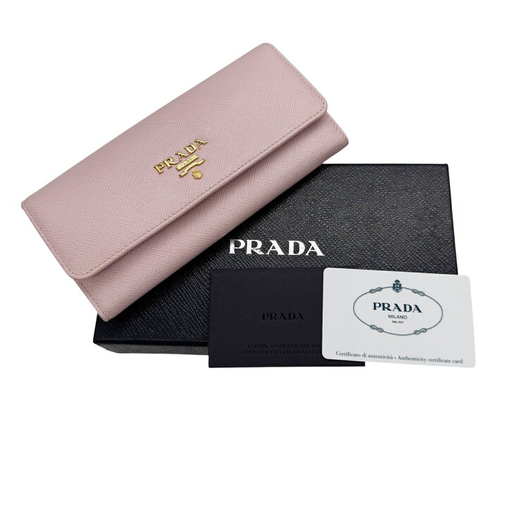 楽天市場】【中古】PRADA プラダ 長財布 サフィアーノ ピンク