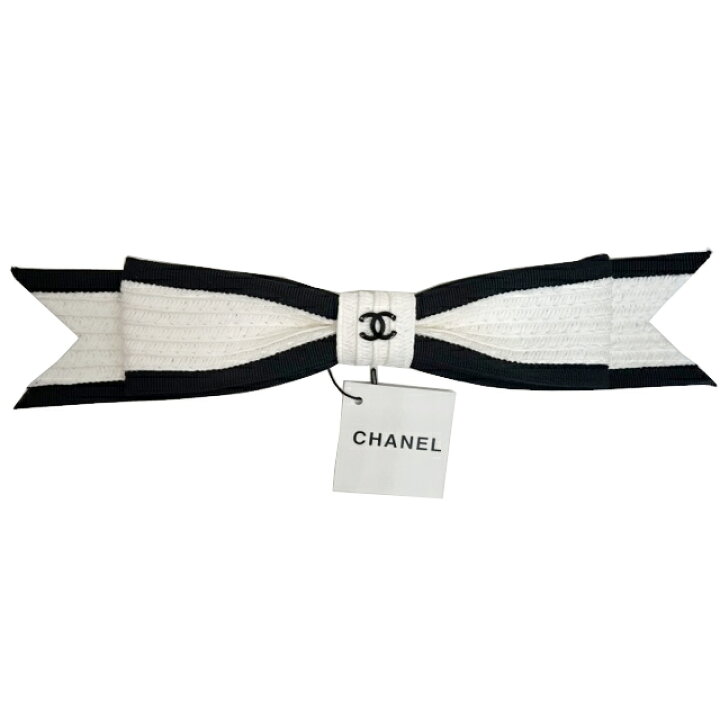 楽天市場】【新品】CHANEL 2022春夏 リボン バレッタ ヘアクリップ  